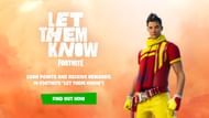 Fortnite Let Them Know rewards (Image via Epic Games)